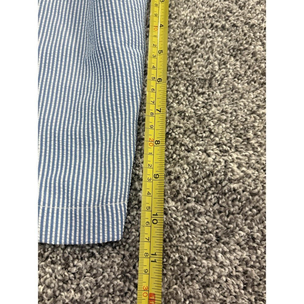 Walter Hagen Golf‎ Shorts Mens 30 Perfect 11 Blue Flat Front Striped 11" Inseam - Picture 8 of 8